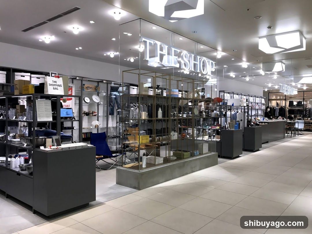 Interior of a modern retail store