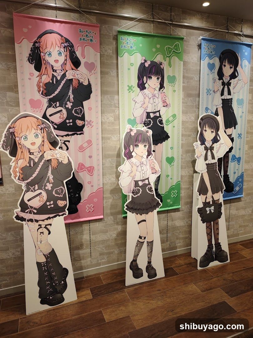 Anime Character Merchandise Display