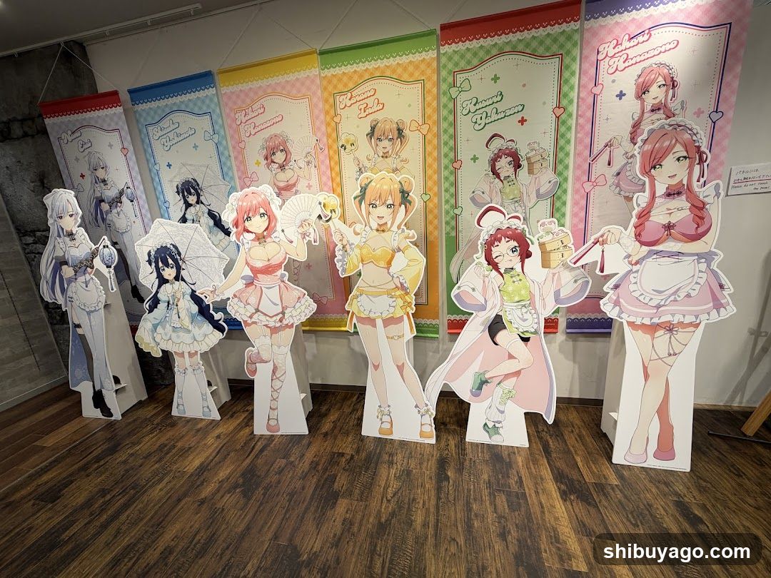 Anime Character Cutouts Display