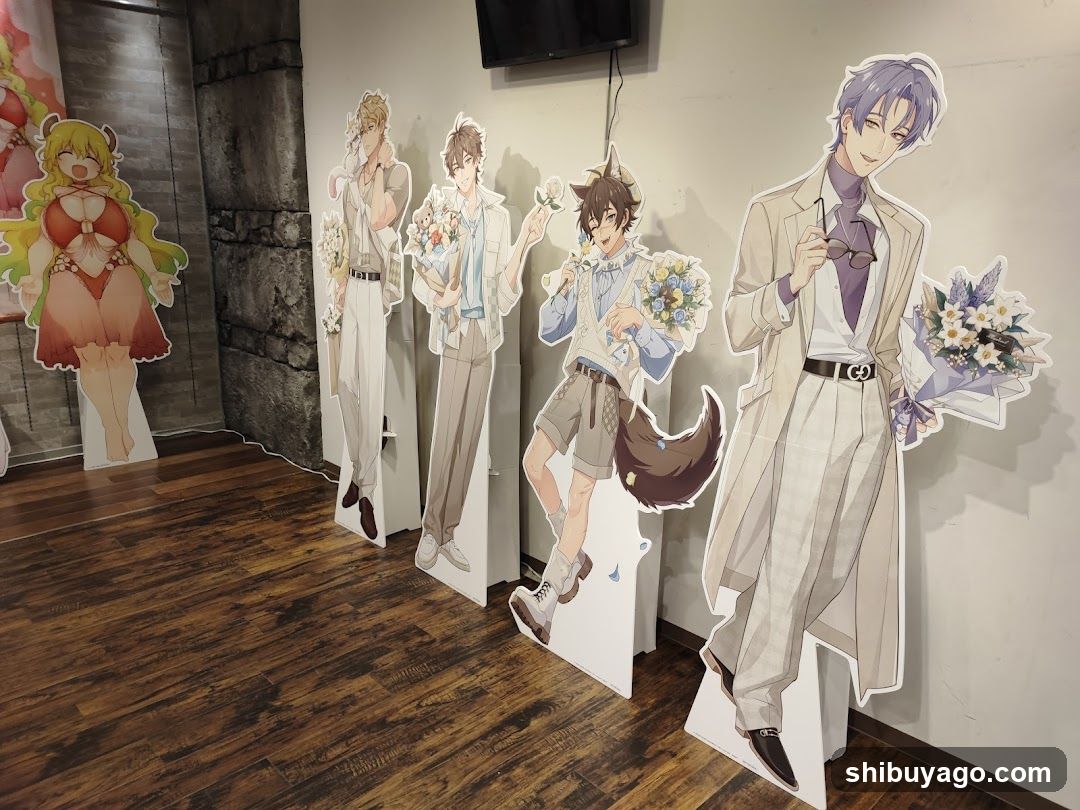 Anime Character Cutouts Display