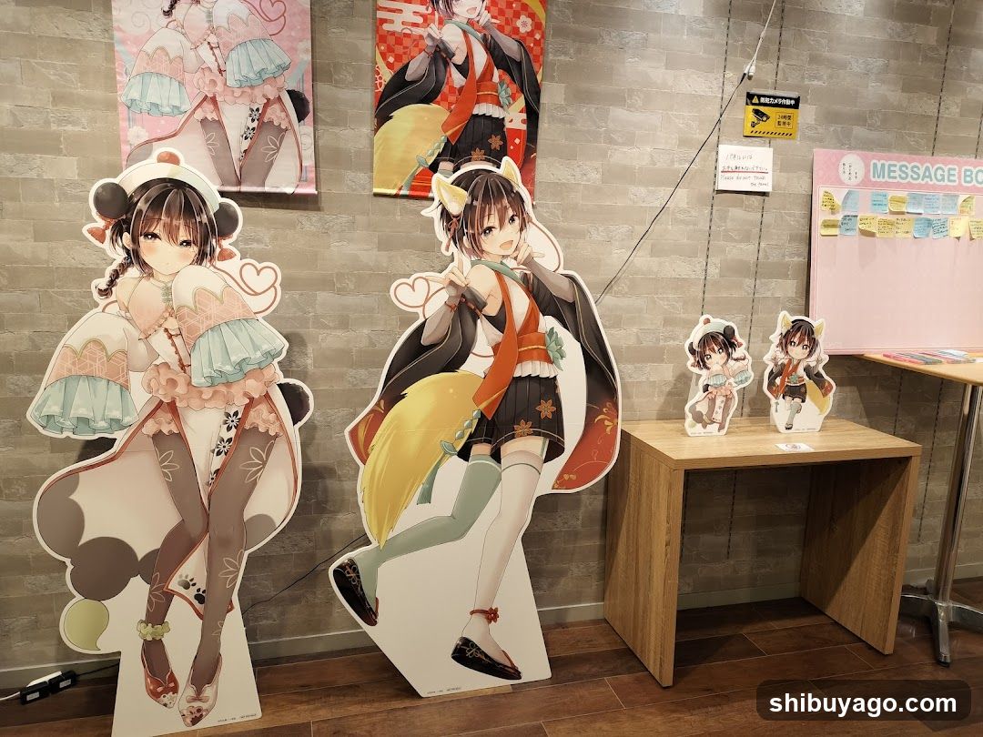 Anime Character Merchandise Display
