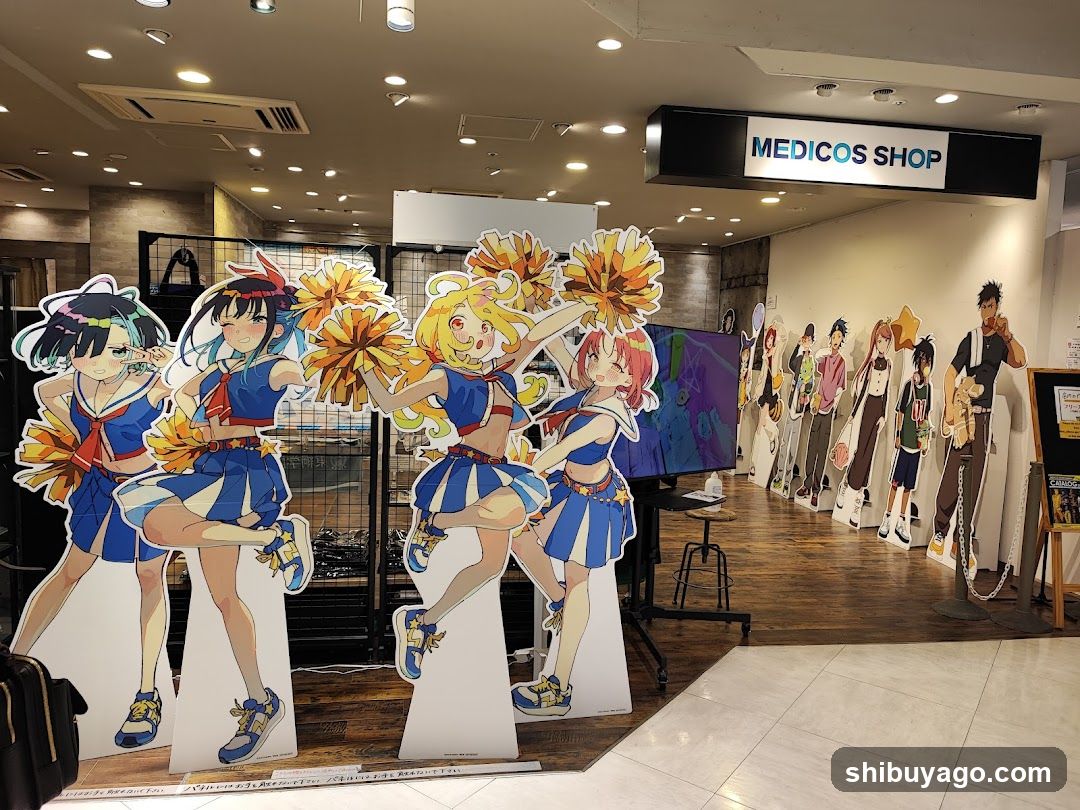 Anime Character Cutouts Display