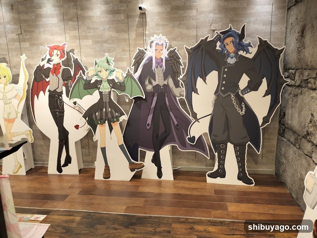 Anime Character Cutouts Display