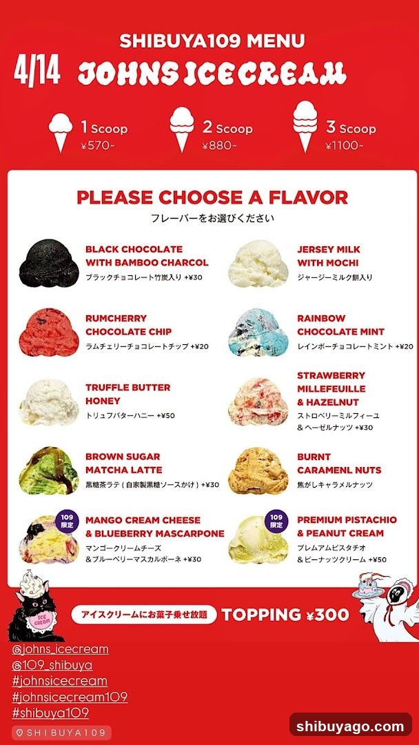 JOHNS ICE CREAM SHIBUYA109