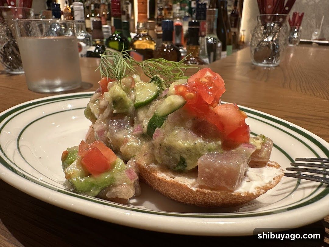 Avocado Tuna Tartare on Toast