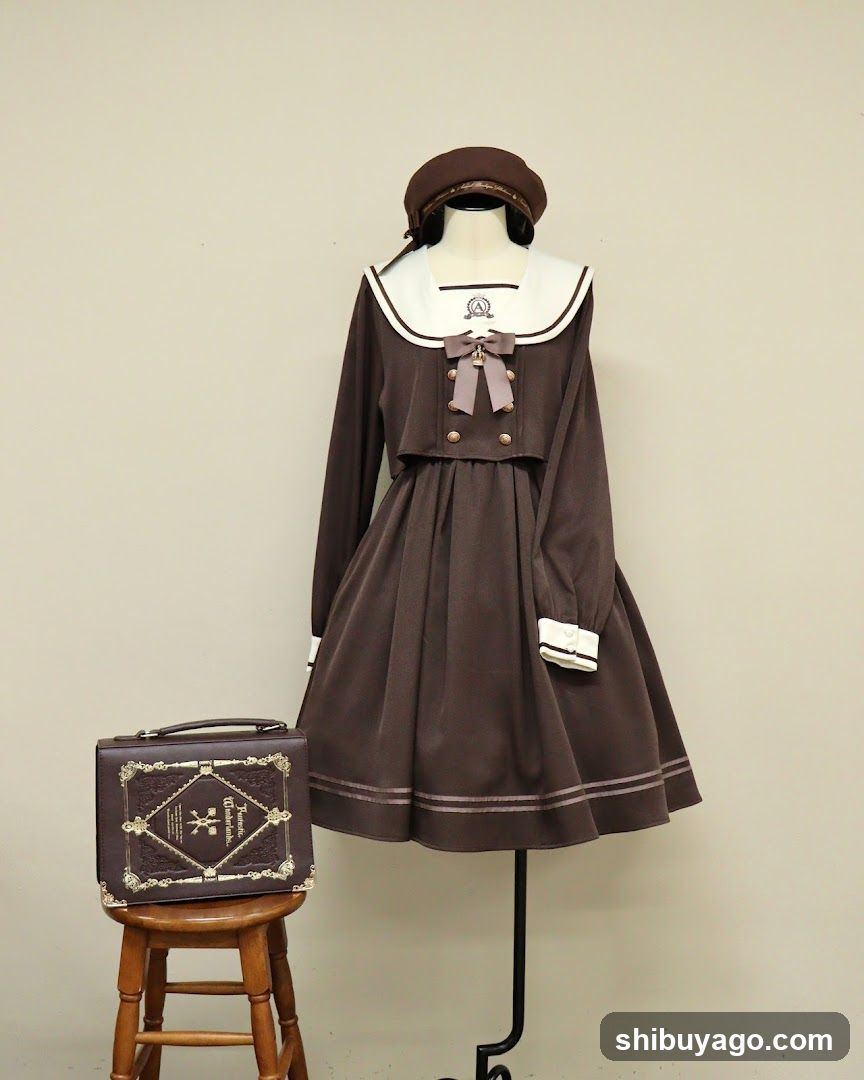 Sailor-style dress display