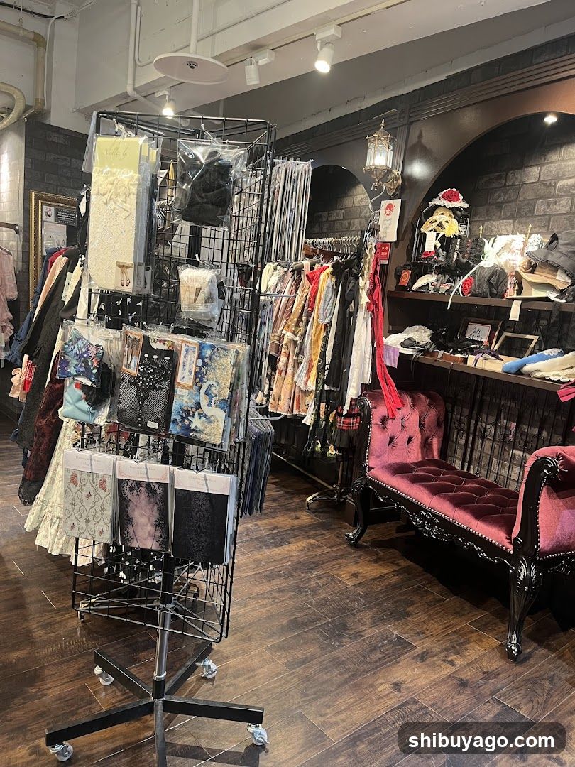 Interior of a boutique store