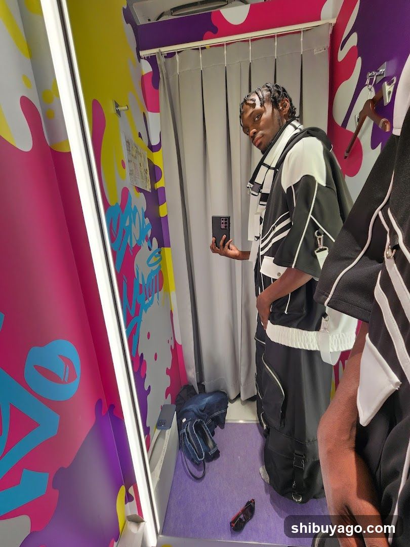 Fashion Store Interior Mirror Selfie