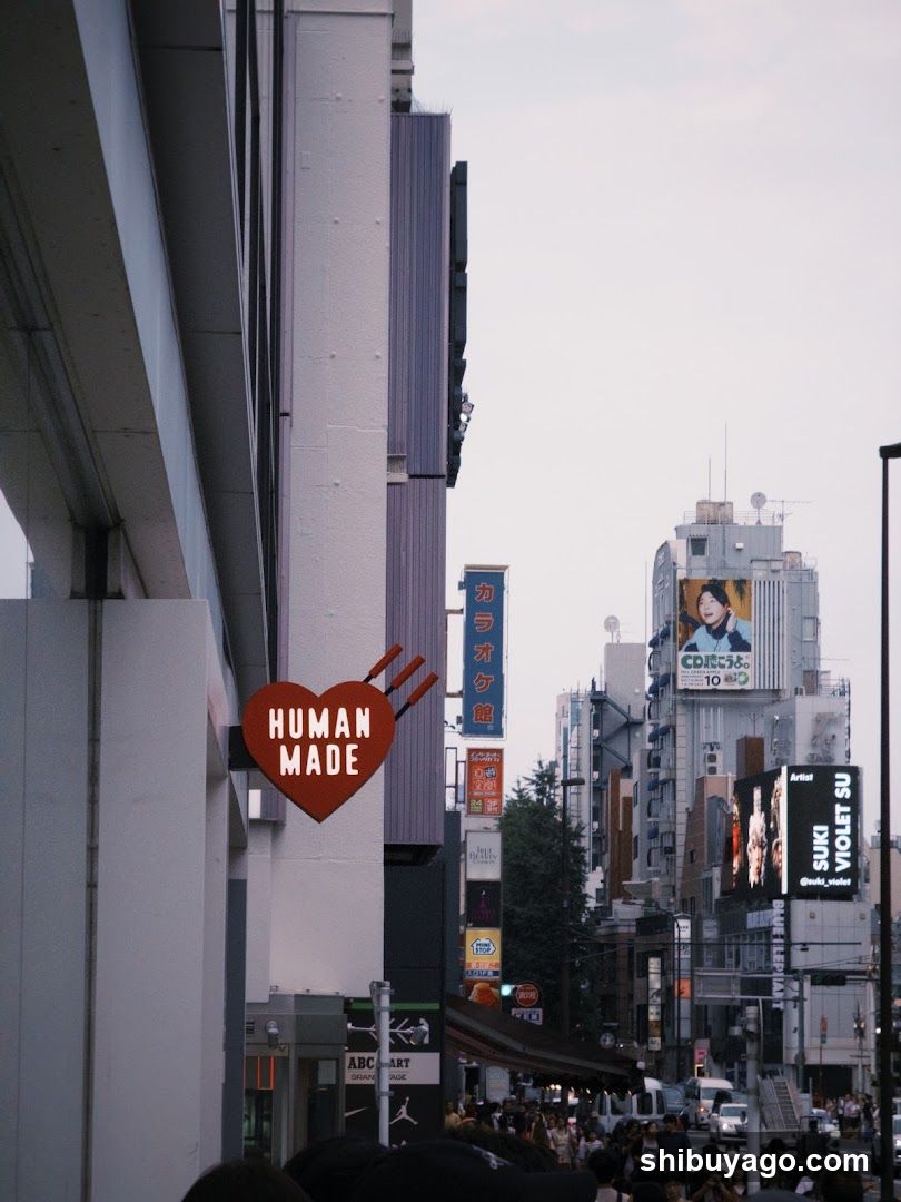 Urban Street Scene with Signage