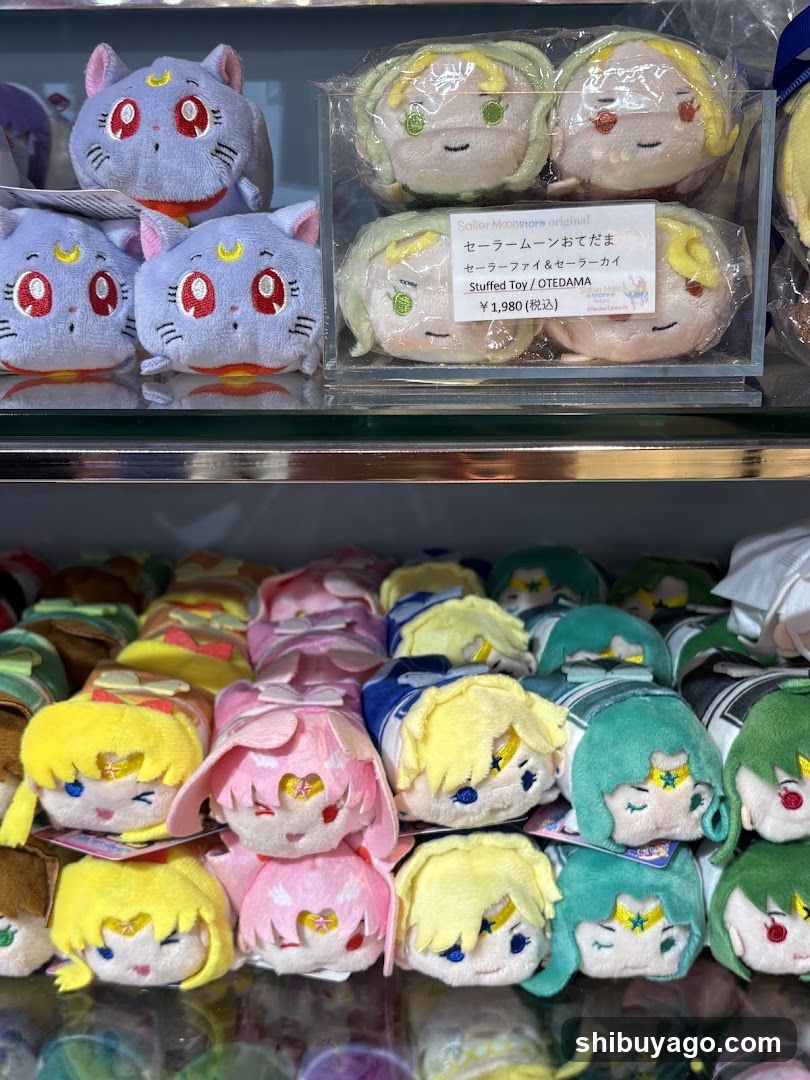 Sailor Moon Plush Toys Display
