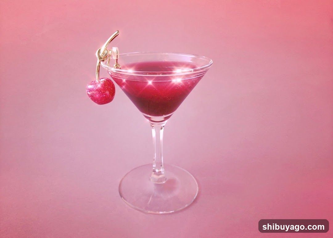 Pink Martini with Sparkling Cherry