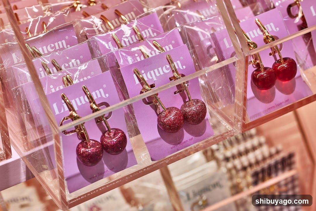 Liquum Cherry Earrings Display
