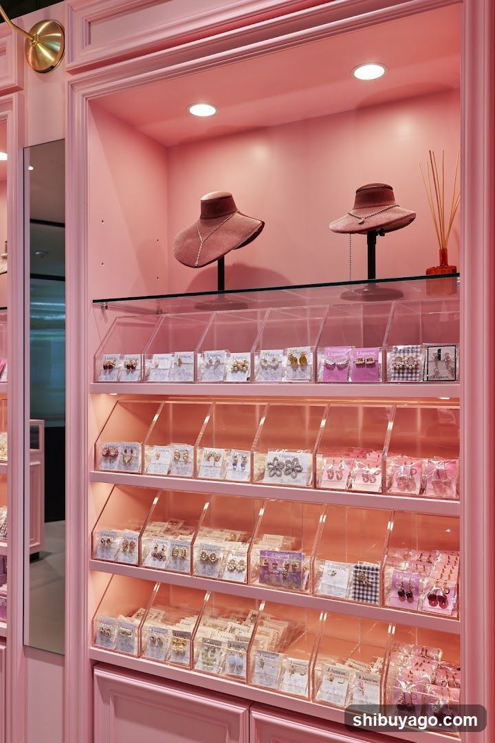 Pink Jewelry Display