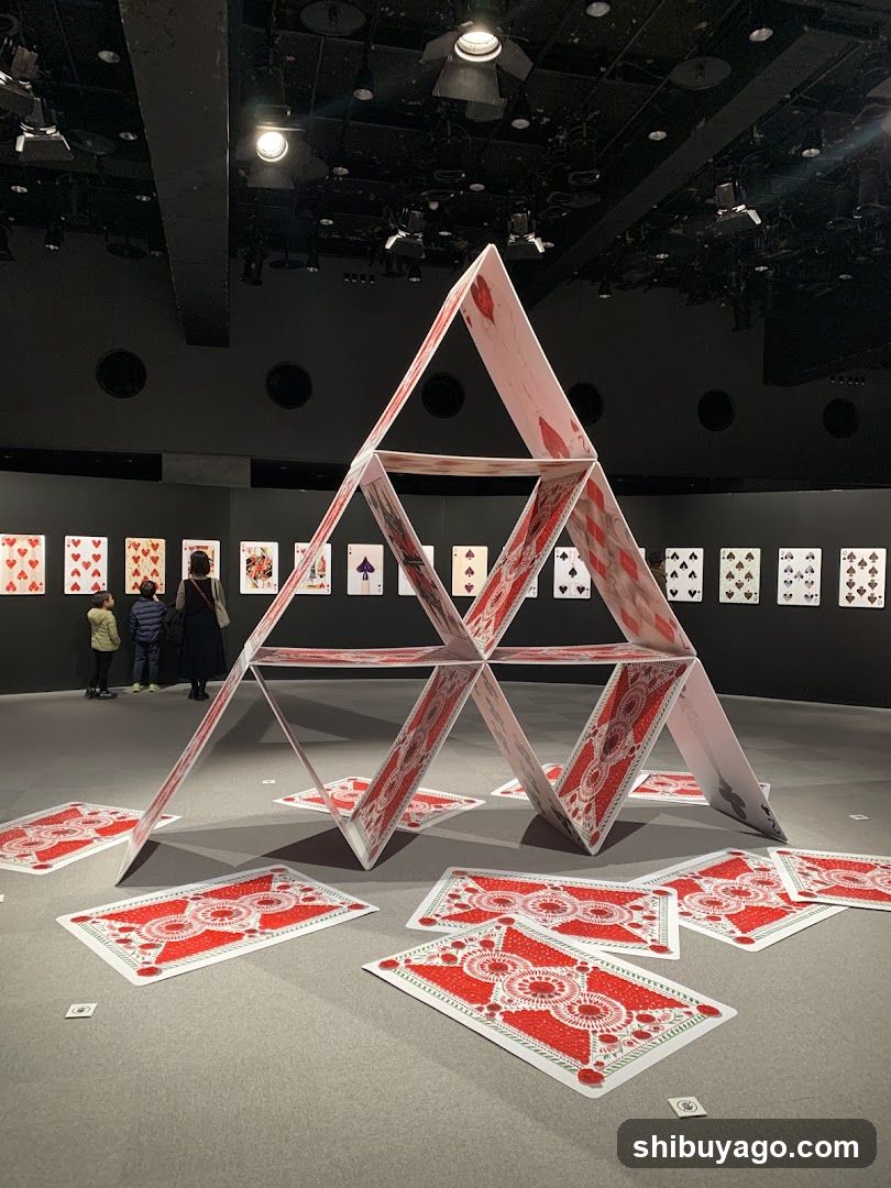 Card Art Installation in Gallery