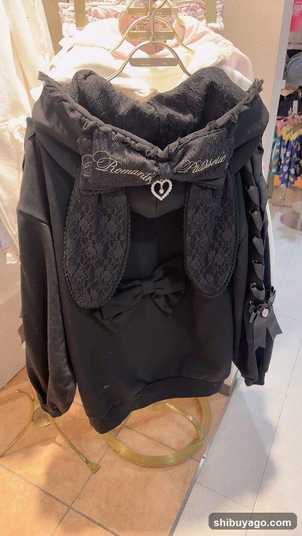 Black Lace Hoodie Display
