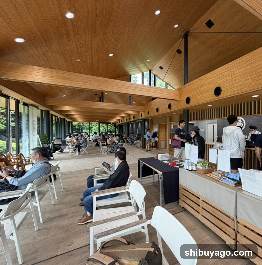 Indoor Event Space with Wooden Ceiling and Seating Area