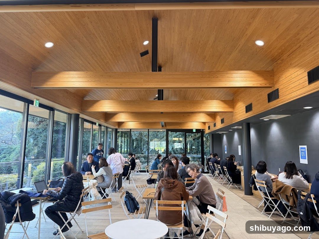 Interior of a modern café or co-working space