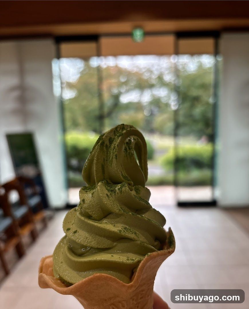 Matcha Soft Serve Ice Cream