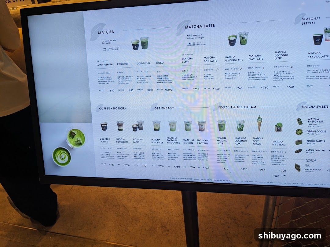 Matcha Menu Board