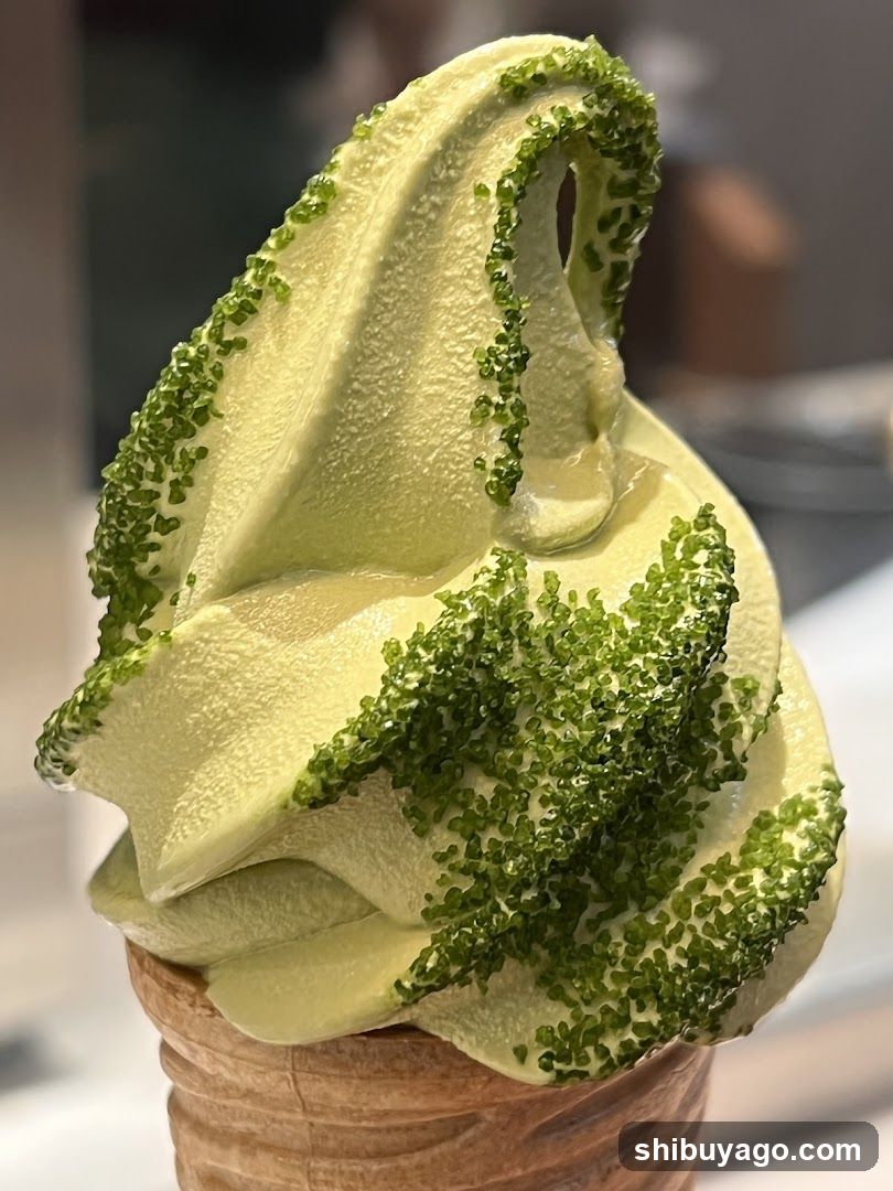 Matcha Soft Serve Ice Cream