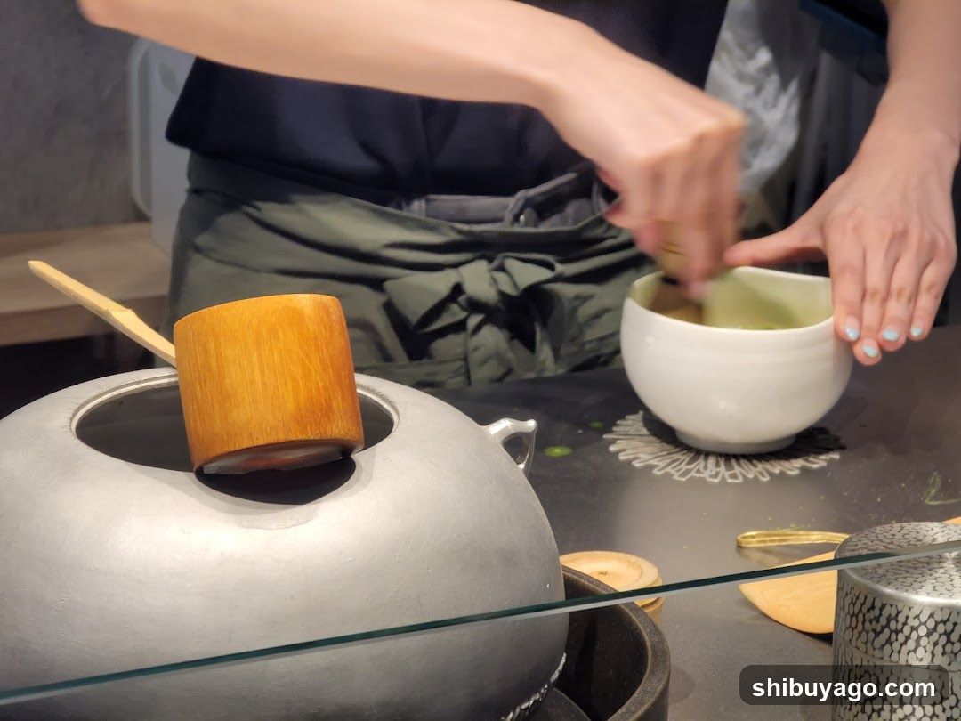 Matcha Whisking Scene