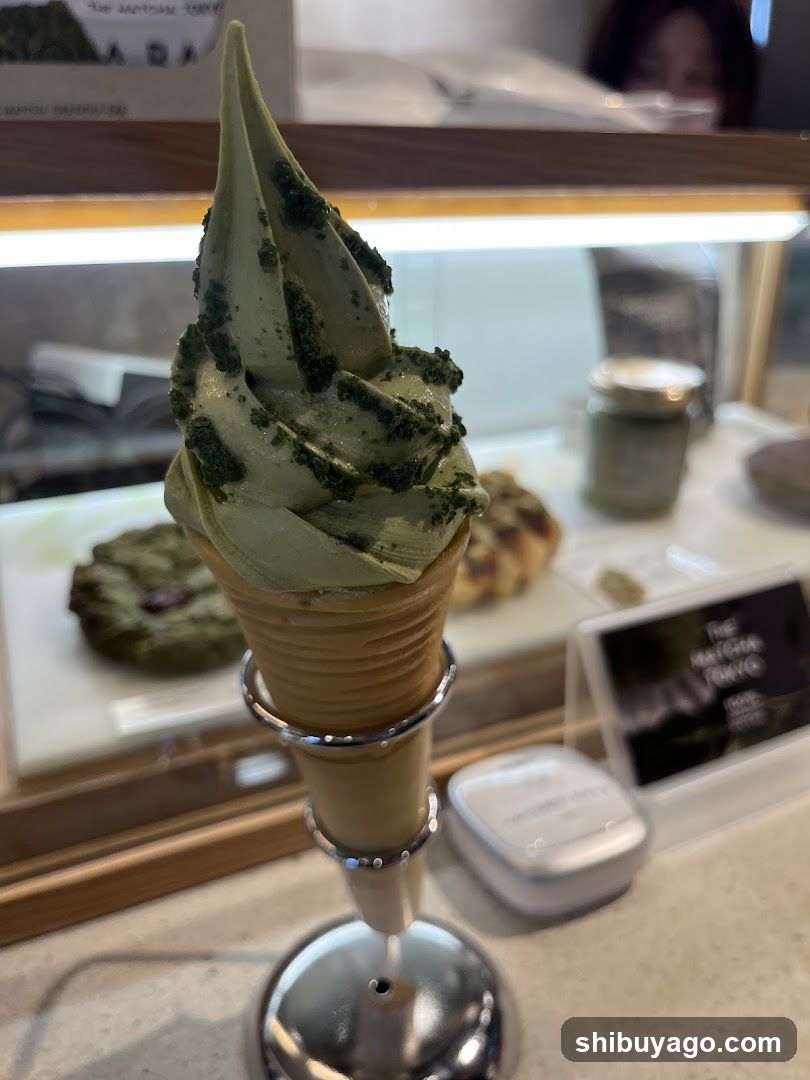 Matcha Soft Serve Ice Cream