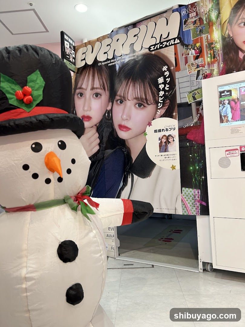 Everfilm Event Display with Inflatable Snowman