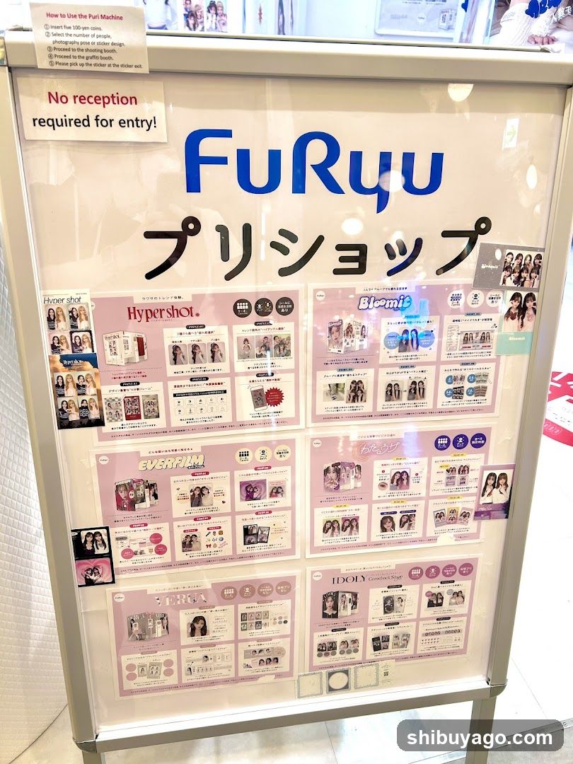 FuRyu Photocard Shop Display Board