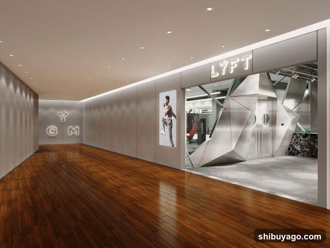 Modern Interior with Branding and Artwork