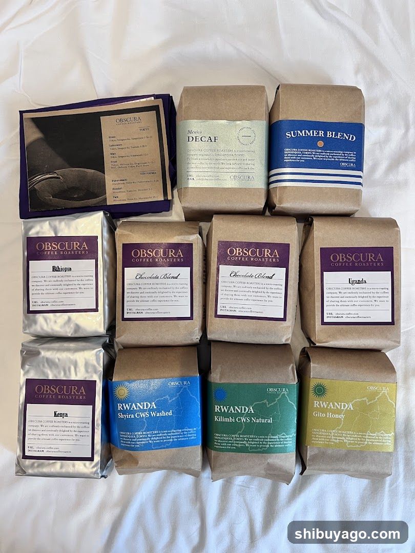 Obscura Coffee Roasters Product Display
