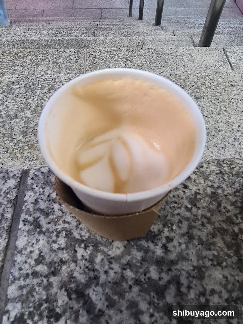 Latte in Paper Cup