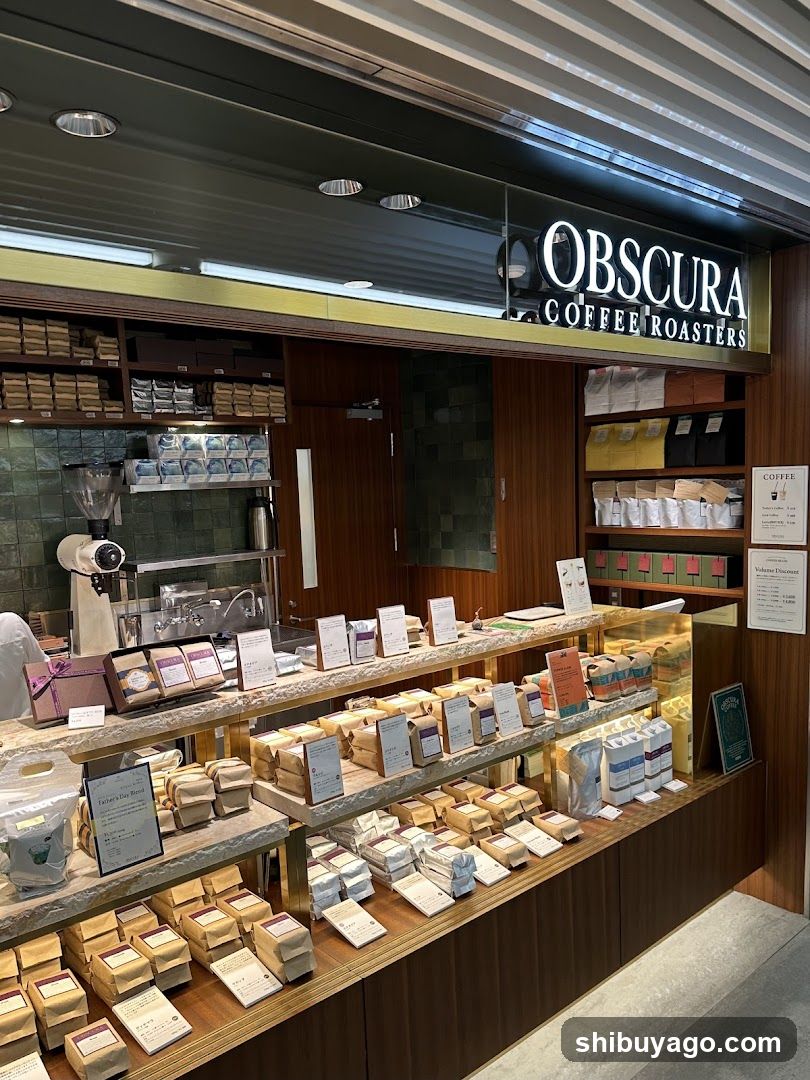 Obscura Coffee Roasters Interior Display