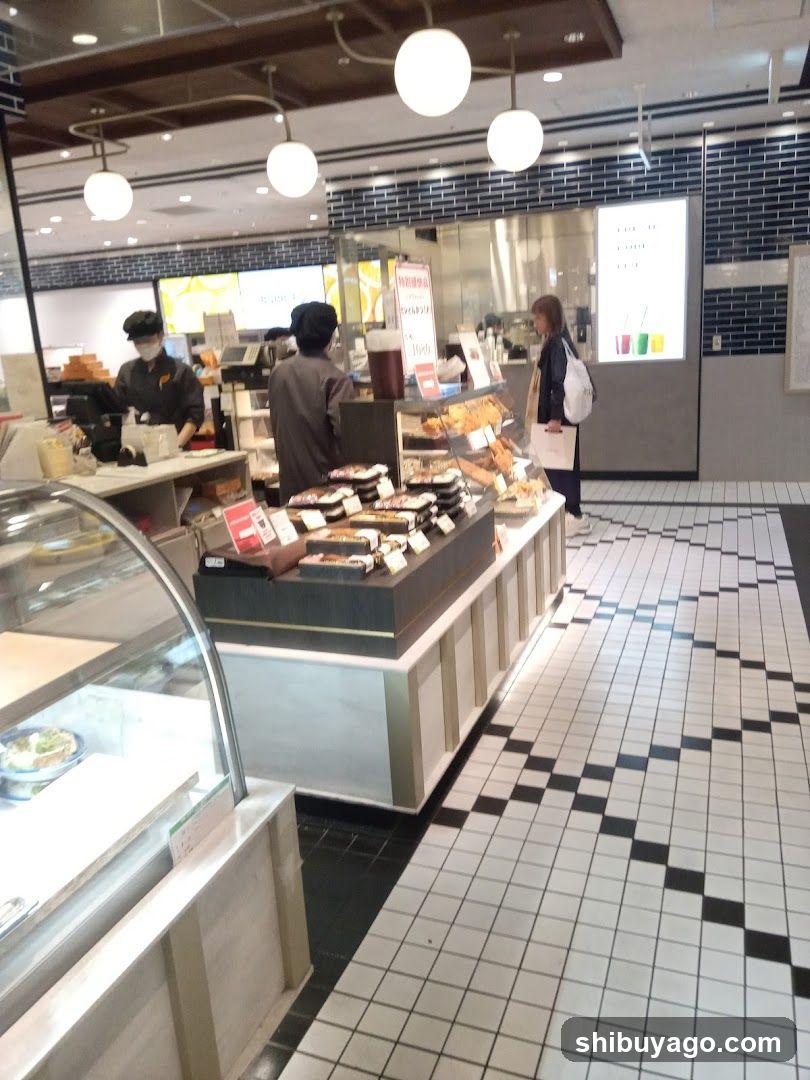 Bakery Interior with Staff and Customers