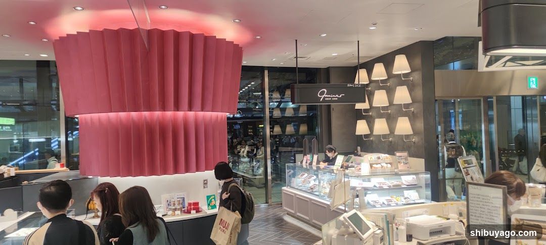 Interior of a modern dessert shop