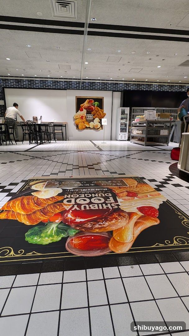 Food Advertisement Floor Mural