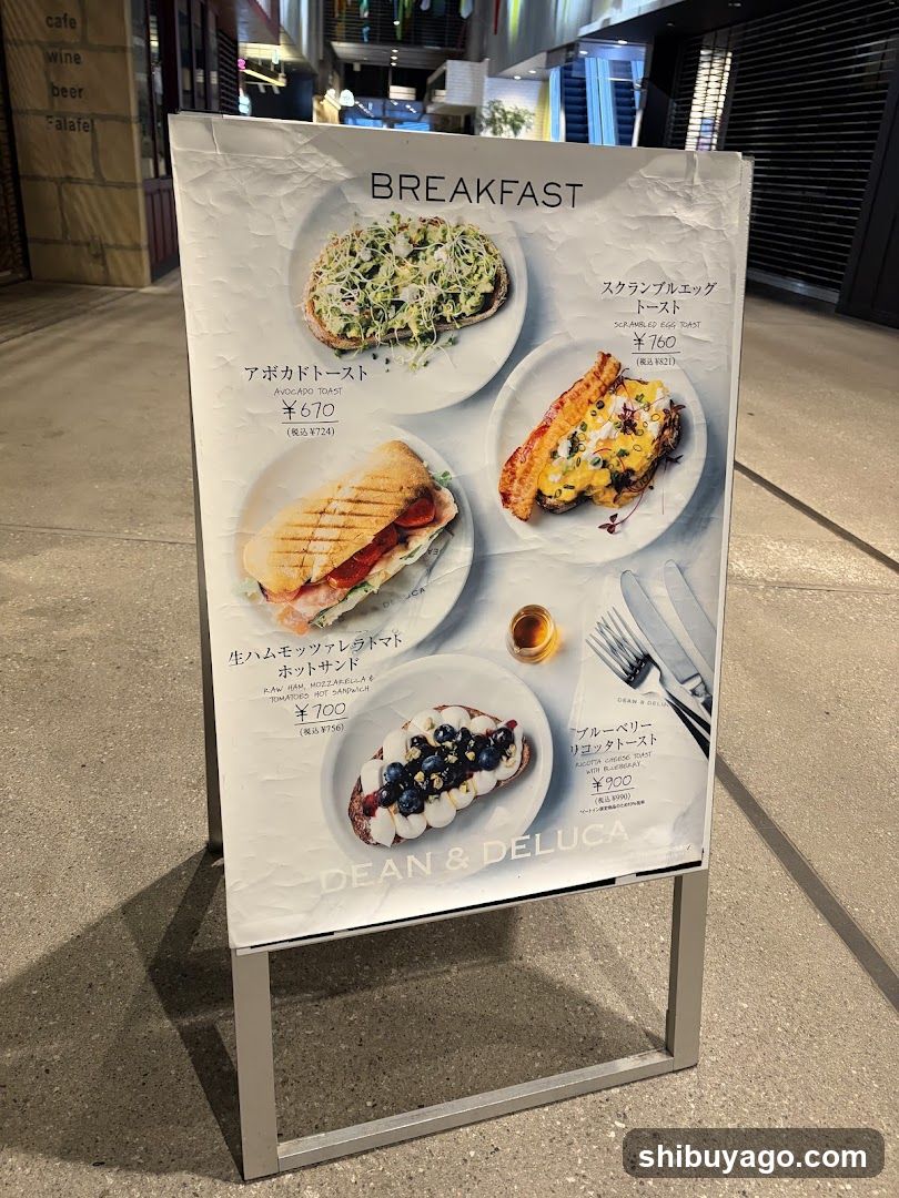 Breakfast Menu Sign