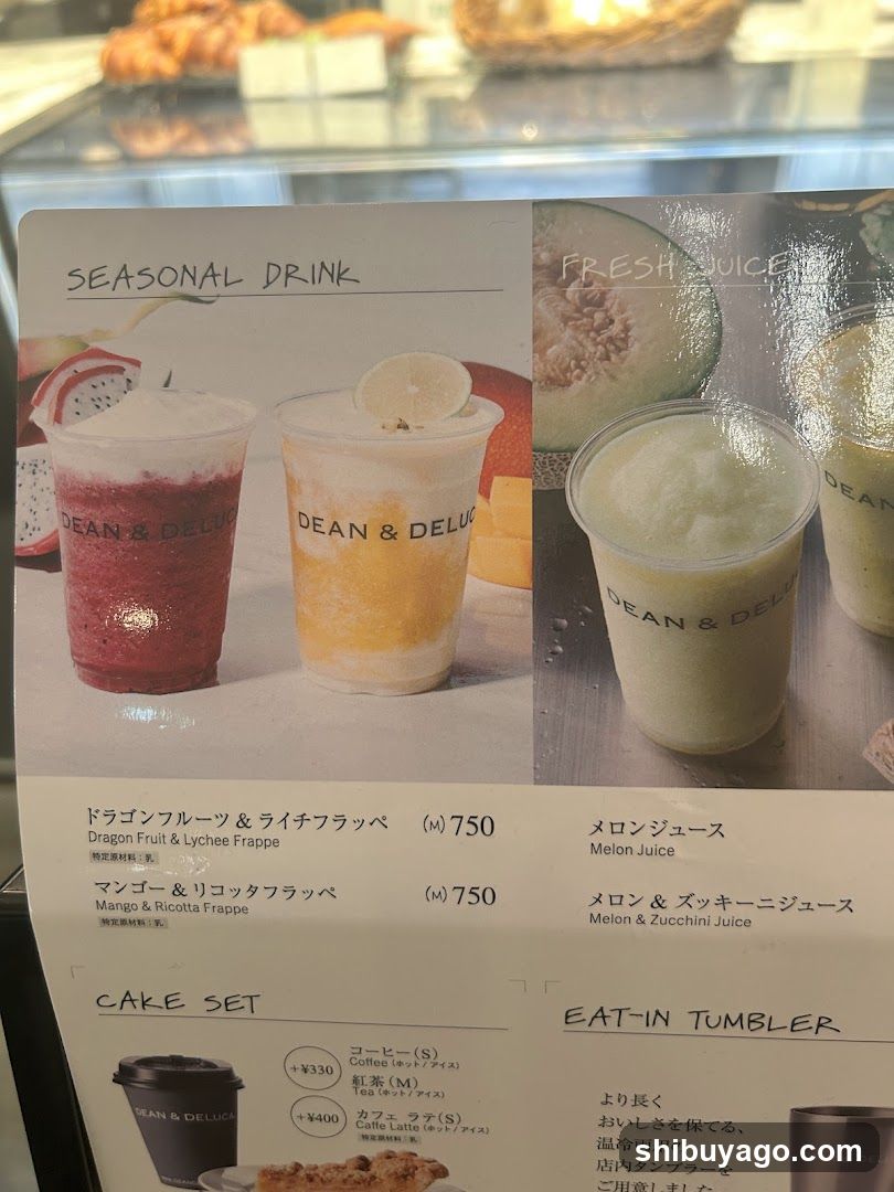 Dean & Delux Seasonal Drink Menu