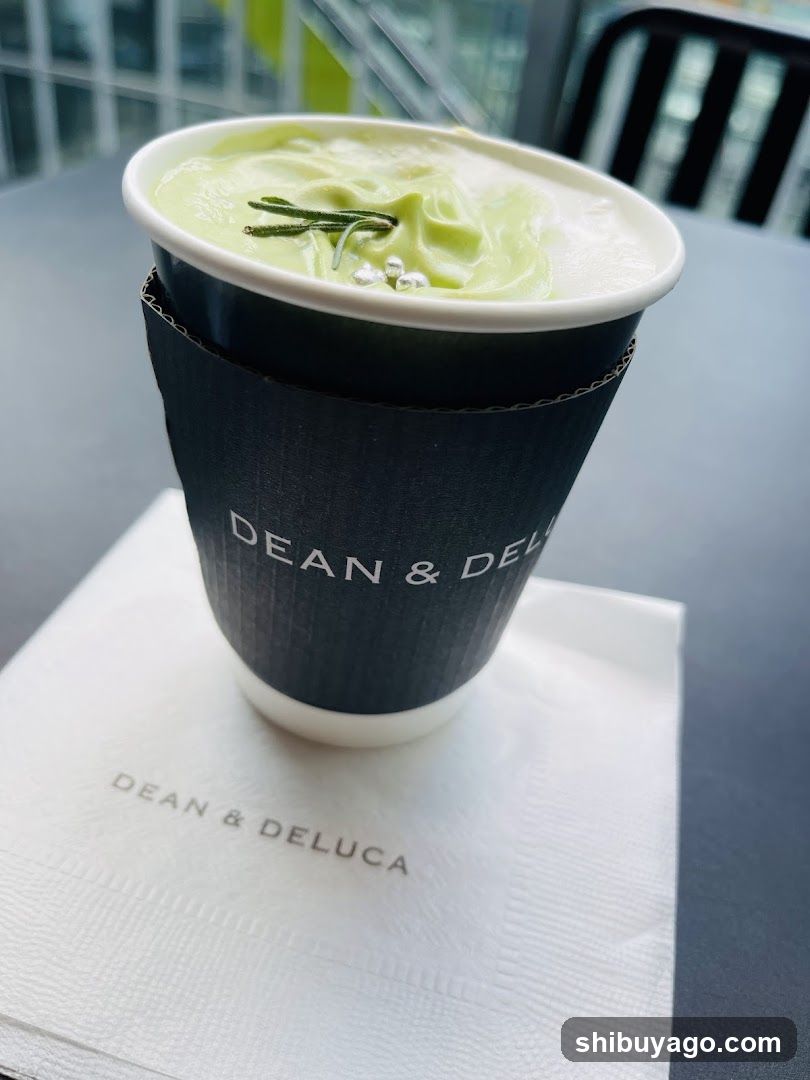 Matcha Latte at Dean & Deluca