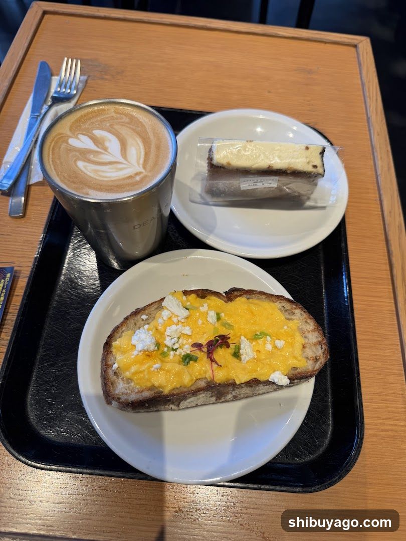 Breakfast at a cafe