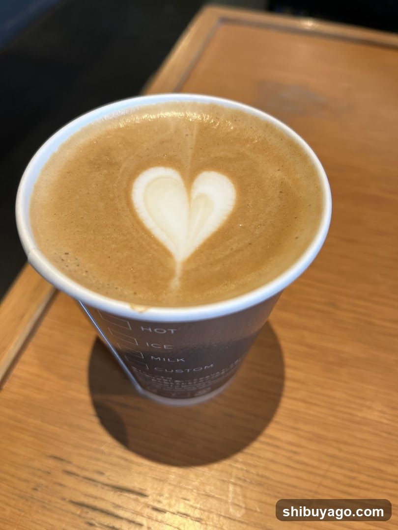 Latte with Heart Latte Art