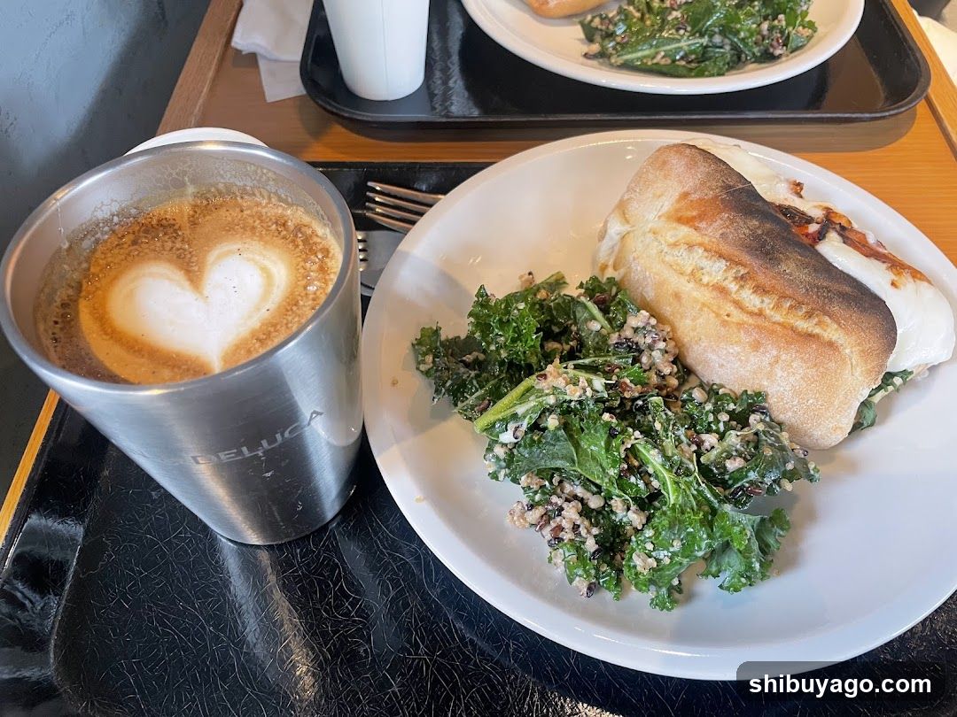 Coffee and Salad Meal