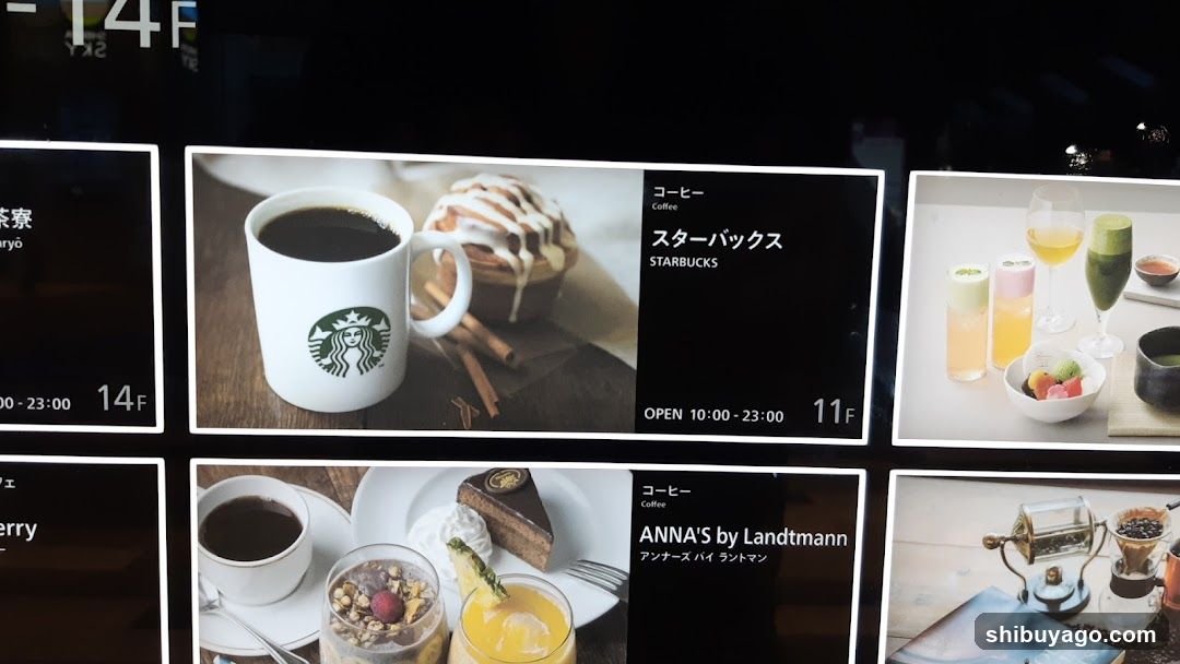 Starbucks and ANNA'S by Landtmann Menu Display