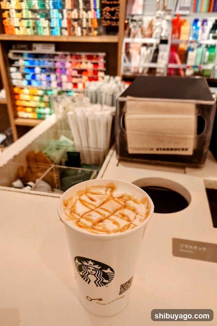 Starbucks Coffee Cup with Latte Art