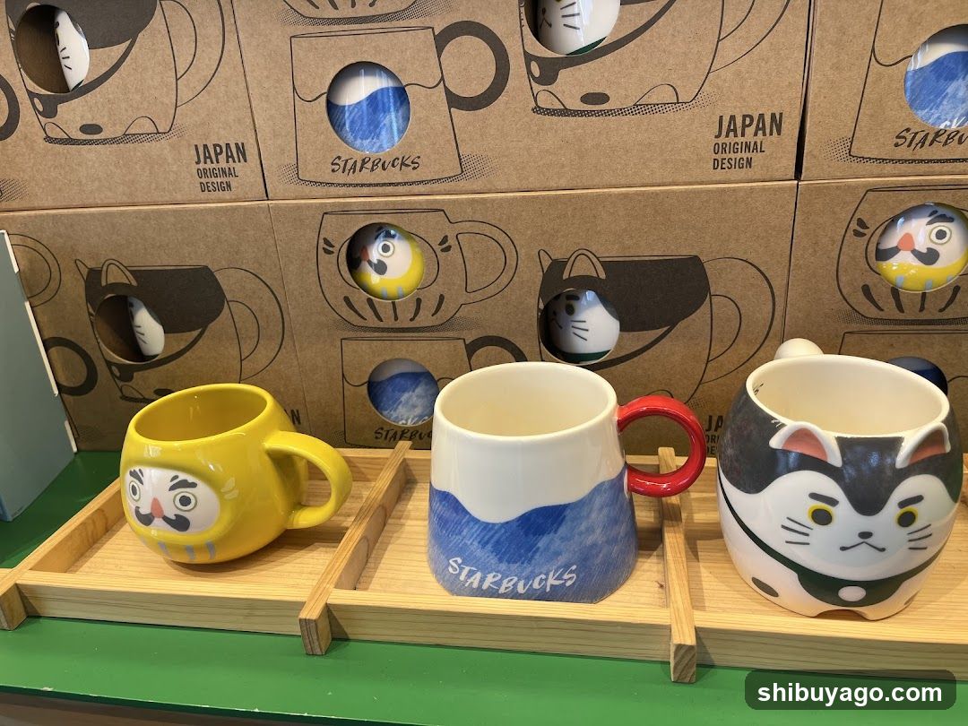 Starbucks Japan Original Design Mugs Display