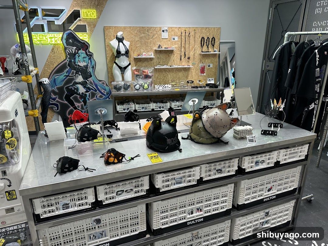 Interior of a retail store with merchandise display