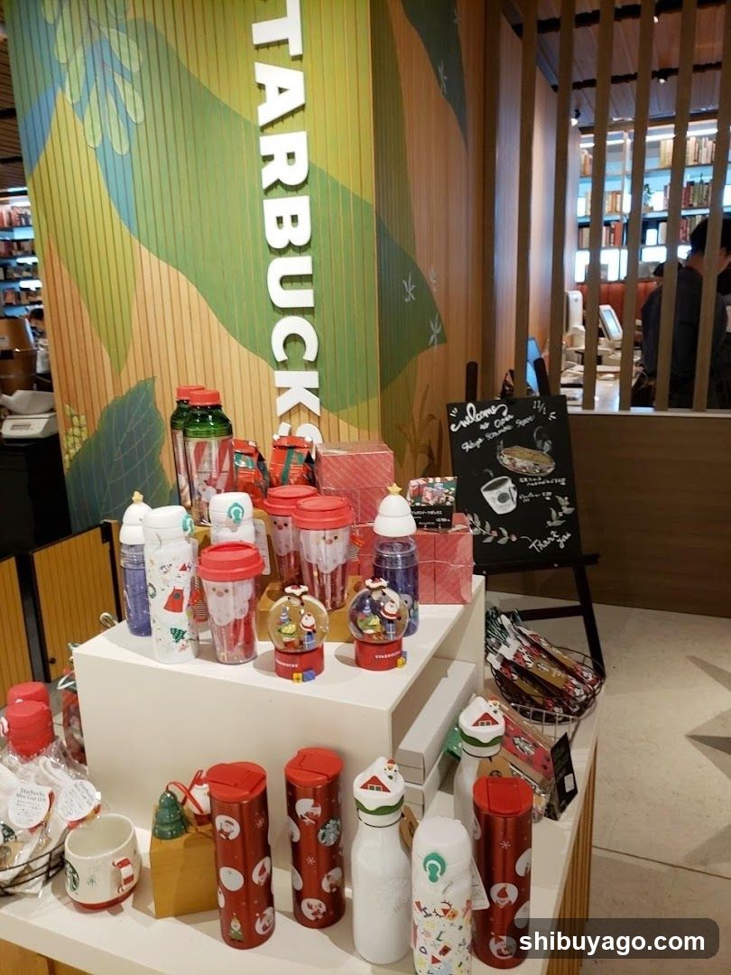 Starbucks Holiday Merchandise Display