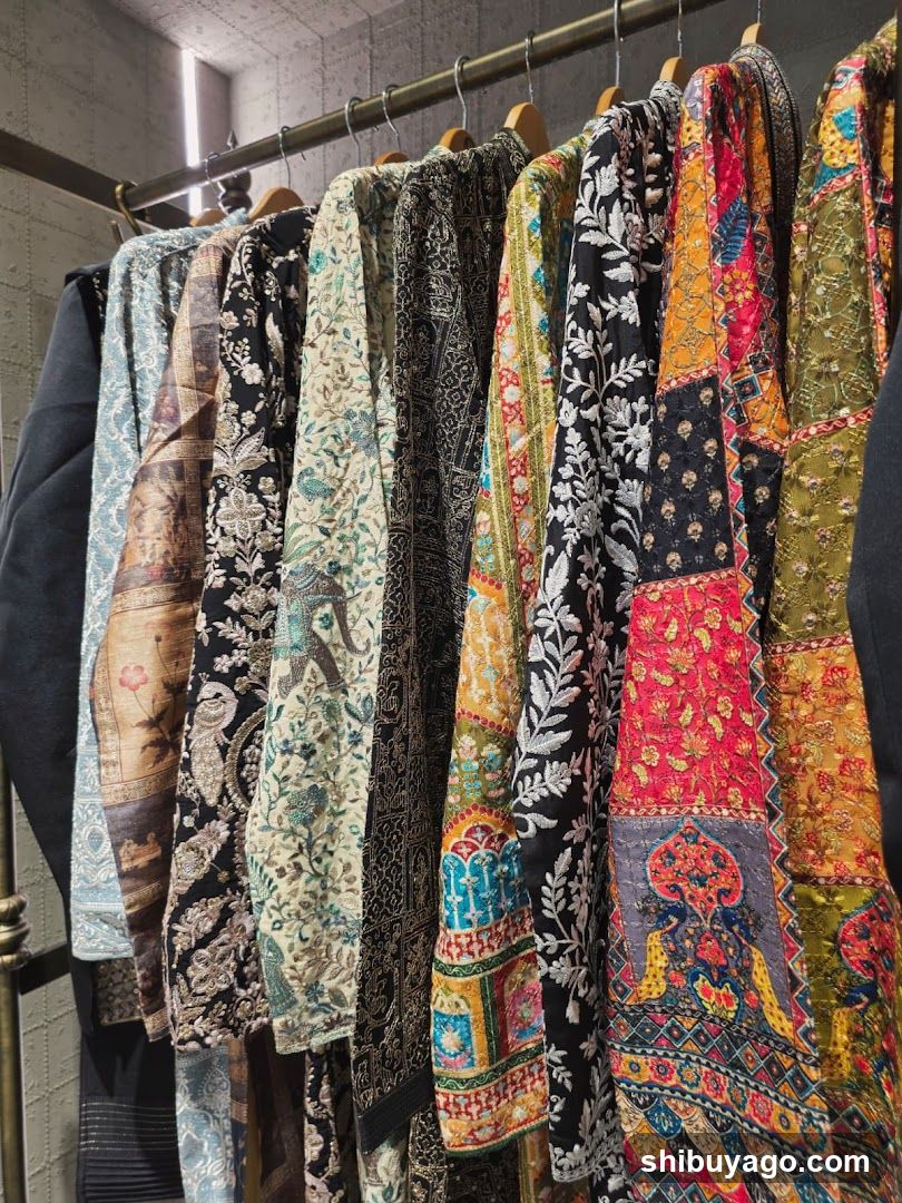 Colorful Fabric Collection Display