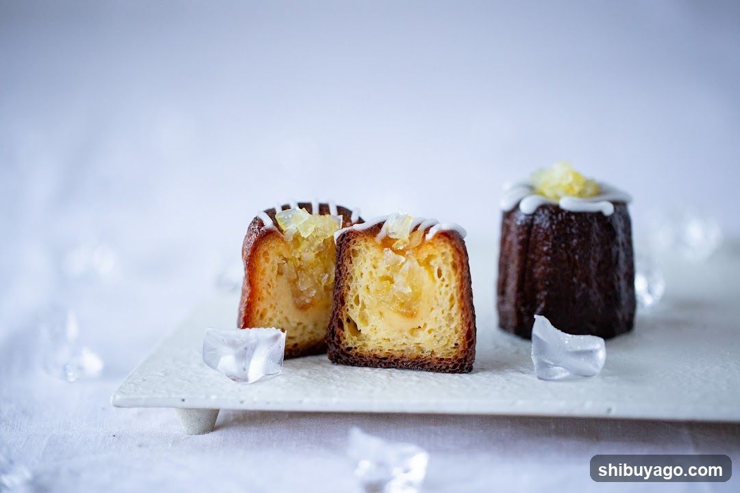 Mini Cakes with Glaze and Garnish