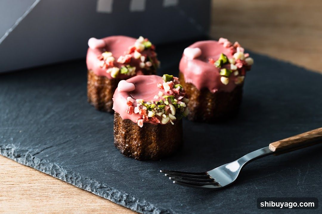 Mini Cupcakes with Pink Frosting and Nuts
