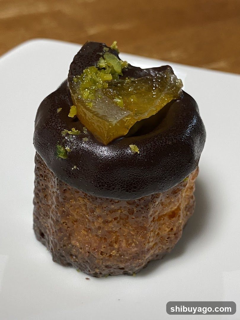 Chocolate Dessert with Pistachio and Gel